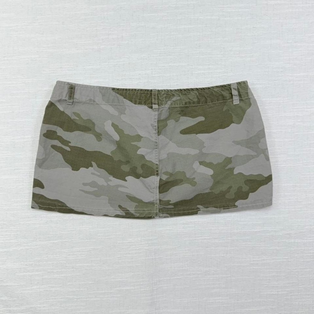 Vintage Delias Camo Mini Skirt Low Rise Utility Y2K Bratz Womens 11 - Picture 4 of 8